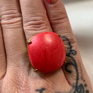 Chloe + Isabel Coral Cocktail Ring